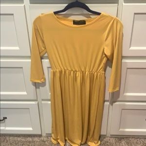 Mustard yellow dress